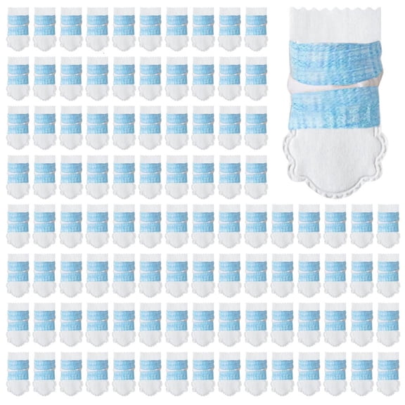 LAIQIEN Disposable Dog Boot for Paws Protections,100Pcs Pet Shoes with Adjustable Selfs Adhesive Bandage,Disposable Dog Foot Cover