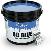 Ecotex DC Blue Screen Printing Emulsion (Gallon - 128oz.) Diazo Required Photo Emulsion for Silk Screens and Fabric- for Screen Printing Plastisol Ink and Water Based Ink, Screen Printing Supplies