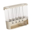 thumbnail image 3 of Cubo de arroz Cubo de almacenamiento Organizador de granos Dispensador de alimentos secos multifuncional grande con tapa Dispensador de cereales para redondo, 3 of 8