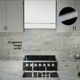 thumbnail image 6 of Akicon Range Hood 36 Inch, 600 CFM Stainless Steel Vent Hood with Powerful Range Hood Insert, Modern Square Kitchen Hood with 3 Speed Control, LED Lights, Baffle Filters, Wall Mounted (AK-HS36HA-SWN), 6 of 7