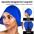 thumbnail image 4 of Large Swim Cap for Women Men, Waterproof Silicone Swimming Caps Ideal for Long Hair, Thick Curly Hair & Dreadlocks Braids Weaves Afro Hair - Keep Hairstyle Unchanged, 4 of 7