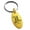 Gold, variant on Stainless Steel Letter L Initial Royal Monogram Engraved Small Oval Charm Keychain Keyring