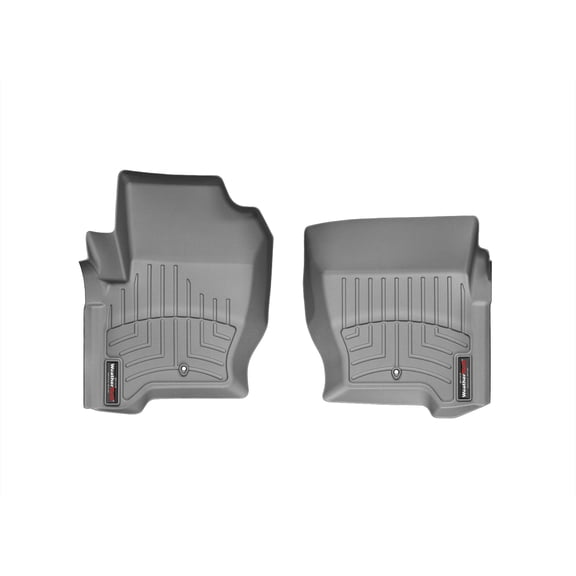 WeatherTech Custom Fit FloorLiners compatible with Land Rover Rover LR4/Discovery 4, LR3/Discovery 3, Range Rover Sport - 1st Row (Driver & Passenger), Grey