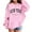 Pink, variant on Wdgfv Girls Hoodies Pullover Casual Long Sleeve Graphic Sweatshirt with Pocket Lightweight Loose Fit Preppy Fall Winter Red 7-8 Years