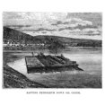 thumbnail image 2 of Pennsylvania Oil Creek. N'Rafting Petroleum Down Oil Creek' In Pennsylvania. Wood Engraving American 1871. Print by, 2 of 4