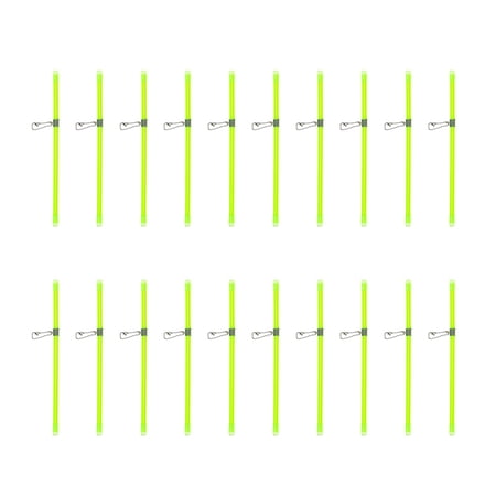 Pack of 20 Versatile Night Glow Fishing Balance Connector Support Rods Sea Fishing Accessories 15cm/20cm/25cm Tube