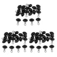 thumbnail image 2 of Greeniant 20 Pcs Fishing Rolling Ring Swivel Olive Plastic Ring Bead Connectors Type1 NO1, 2 of 6