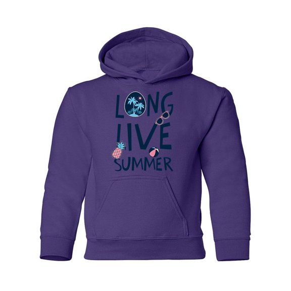 Long Live Summer Hoodie Juniors -Image by Shutterstock, Small