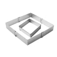 thumbnail image 4 of Leutsin Large Cake Ring Stainless Steel Telescopic Adjustable Long Square Ring Baking, 4 of 8
