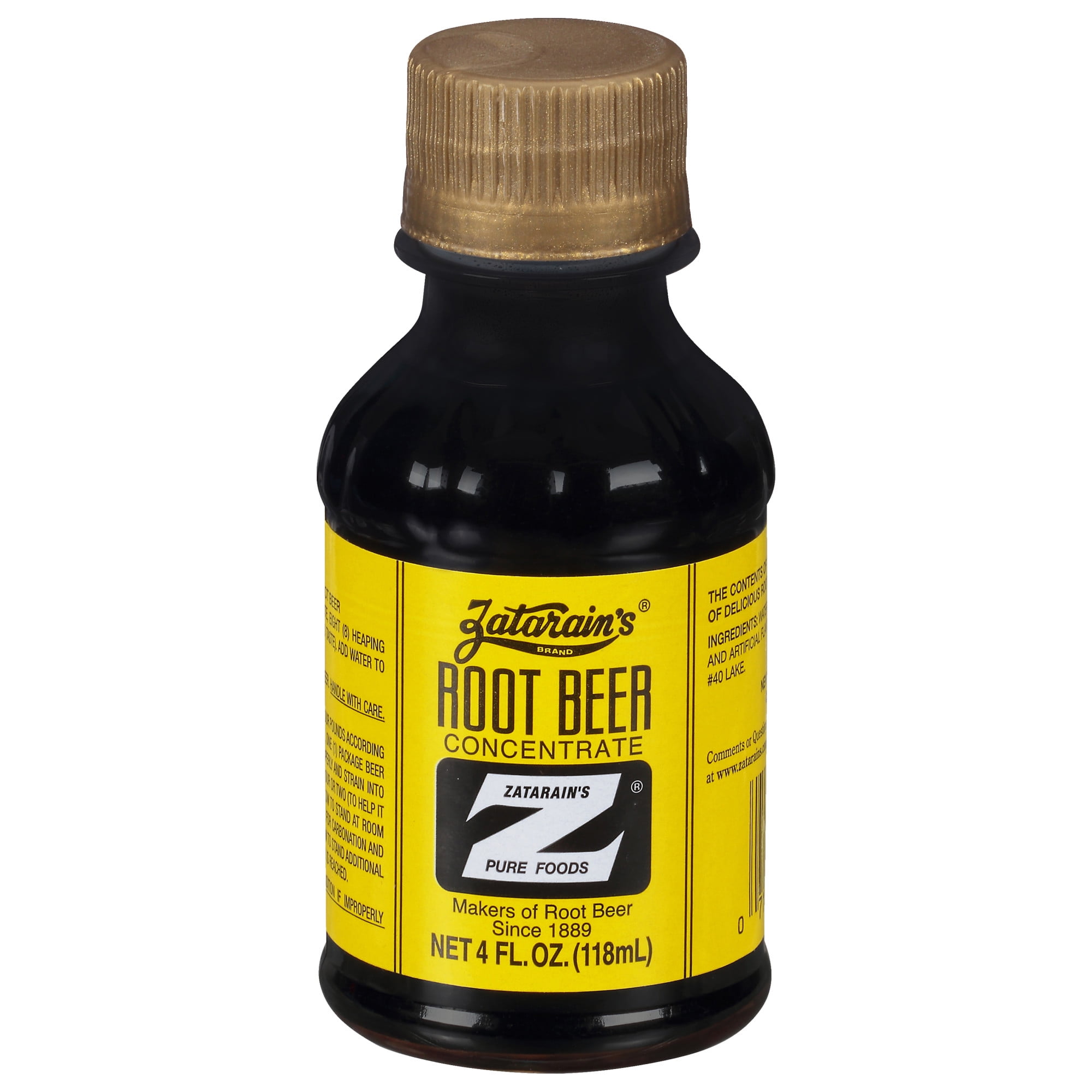 Zatarain's Root Beer Concentrate, 4 fl oz