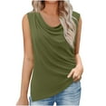 thumbnail image 2 of loopsun Plus Size Tops for Womens,Womens Summer Tops,Women's Fashion Tees Casual Crewneck 3/4 Sleeve Loose Cute T Shirt Ladies Top Army Green S, 2 of 5