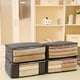 thumbnail image 4 of Bolsas plegables para guardar ropa | Grandes juegos organizadores de armarios | Almacenamiento bajo la cama | Asas reforzadas | Ventana transparente | Tapa de cremallera | 4 Pack | 19,6x15,7x8,3 in, 4 of 8