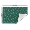 thumbnail image 3 of XMXT 4 Pcs Woven Placemats, Green Christmas Pine Leaves Stain Resistant Anti-Skid Placemat for Kitchen Table, 12 x 18 inches, 3 of 6