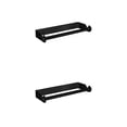 thumbnail image 2 of Unatoiry Paper Dispenser Towel Holder Space-saving Wall-mounted Punch-free Countertop Storage Bracket Accessory Household Black 2Set, 2 of 6