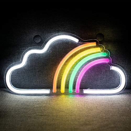 Rainbow Cloud Neon Sign, LED Neon Light Signs Neon sign gifts Wall Decor Lights