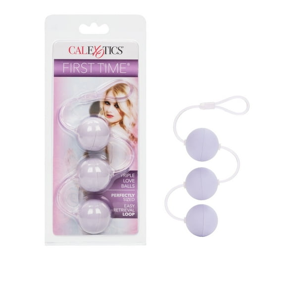 CalExotics First Time Velvet Soft Love Balls Triple Lover - Purple