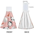 thumbnail image 4 of SKYSONIC 2 PCS Hanging Hand Towels,Panda Bear Fox Sheep Penguin Hand Dry Towels for Kitchen & Bathroom,Hanging Towel Set with Hanging Loop, 12"x17", 4 of 6