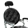 thumbnail image 2 of Spaco Vintage Barber Chair with Adjustable Height and Headrest-Black, Lash Bed, 2 of 4