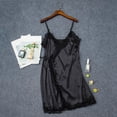 thumbnail image 5 of Hot Sales Under $6 CNJKEHIUV Ladies Stretch Satin Nightdress Home Pajamas for Women XXL, 5 of 9