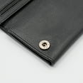 thumbnail image 5 of RFID Safe Leather Long Checkbook Trifold Chain Wallet for Men Snap Closure, 5 of 7