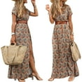 thumbnail image 3 of vestido largo elegante Minnieouse para impresionar verano marrón S Type3 NO3, 3 of 6