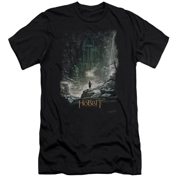 Hobbit - At Smaugs Door - Premium Slim Fit Short Sleeve Shirt - Small