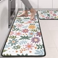 thumbnail image 2 of Kitchen Rugs Sets Of 2,Colorful Daisy Flower Floral Pattern Anti Fatigue Kitchen Mat Rugs Non Slip Washable,Decorative Kitchen Floor Mats for Kitchen,Sink,Laundry,17"x47"+17"x47", 2 of 5