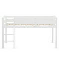 thumbnail image 7 of Gymax Twin Size Loft Bed Wooden Slats Support Loft Bed Frame w/ Ladder & Guardrails White, 7 of 7
