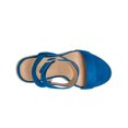 thumbnail image 4 of Dream Pairs Womens Open Toe Espadrilles Dressy Platform Sandals Buckle Ankle Strap Stylish Wedges Sandals SDPW2211W BLUE/SUEDE Size 10, 4 of 4