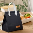 thumbnail image 3 of Small Insulated Lunch Bag Women Men,Reusable Cooler Tote Thermal Snack Bag,Leakproof Lunch Box Container Bags,Travel Office Work Picnic Cooler Tote Bag ,Lightweight Lunchbox Container,Z1-Black, 3 of 3
