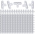thumbnail image 1 of 200Pcs Multipurpose 10mm 3/8 Inch Clear Tile Spacers Portable Accessory for Bricklaying and Deck Board Separation, 1 of 4