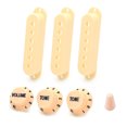 thumbnail image 1 of Switch Tip Pickup Cover Musical Instruments 48/50/52mm Pole For Single Coil Pickups For ST Style Guitars Plastic Yellow, 1 of 6