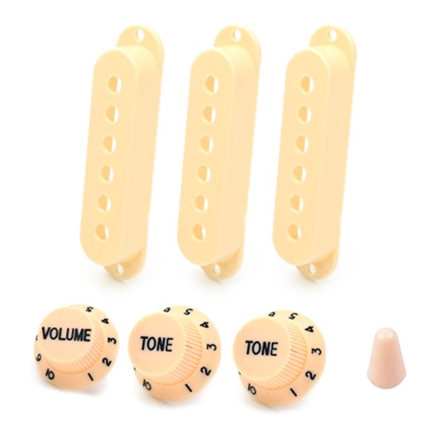 Switch Tip Pickup Cover Musical Instruments 48/50/52mm Pole For Single Coil Pickups For ST Style Guitars Plastic Yellow