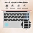 thumbnail image 5 of 15.6" FHD Gaming Laptop 16GB DDR5 RAM 256GB SSD AMD Ryzen 5 6600H (Beat i7-1165G7, 6 Cores Up to 4.5GHz) with Backlit Keyboard Fingerprint Reader Windows 11 2-Year Warranty Red, 5 of 7