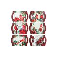 thumbnail image 1 of X'Mas 11 "Rect. Ceramic Trivet (Cardinal Plaid) (Asstd) - Ensemble De 6, 1 of 1