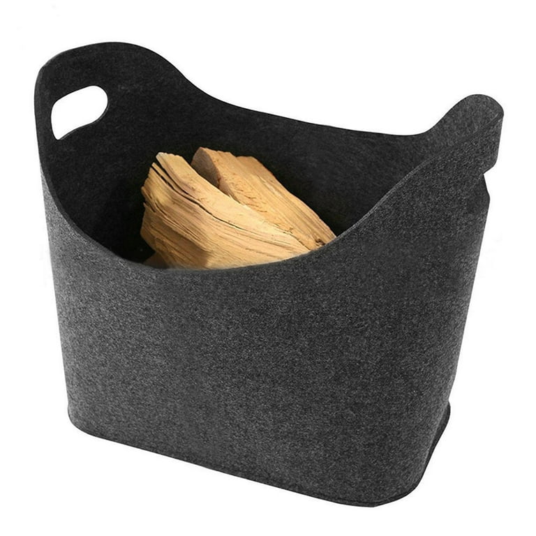 FANSU Felt Basket For Firewood Basket Firewood Bag Firewood Basket