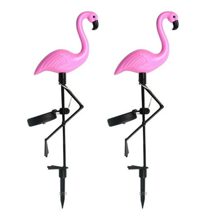 

2 Pack Pink Flamingo Solar Outdoor Led Lawn Lights Decorative Pile Lights