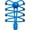 Blue, variant on Bread Locks Elastic No-Tie Shoelaces for Kids & Adults | 63" Adjustable Laces for Running, Training, Sneakers & Boots