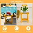 thumbnail image 3 of Nalone 2-Layer Outdoor Side Table, HDPE Weather-Resistant Adirondack for Living Room Bedroom, Outdoor Side Table, Patio End Table Outside-Tangerine, 3 of 7