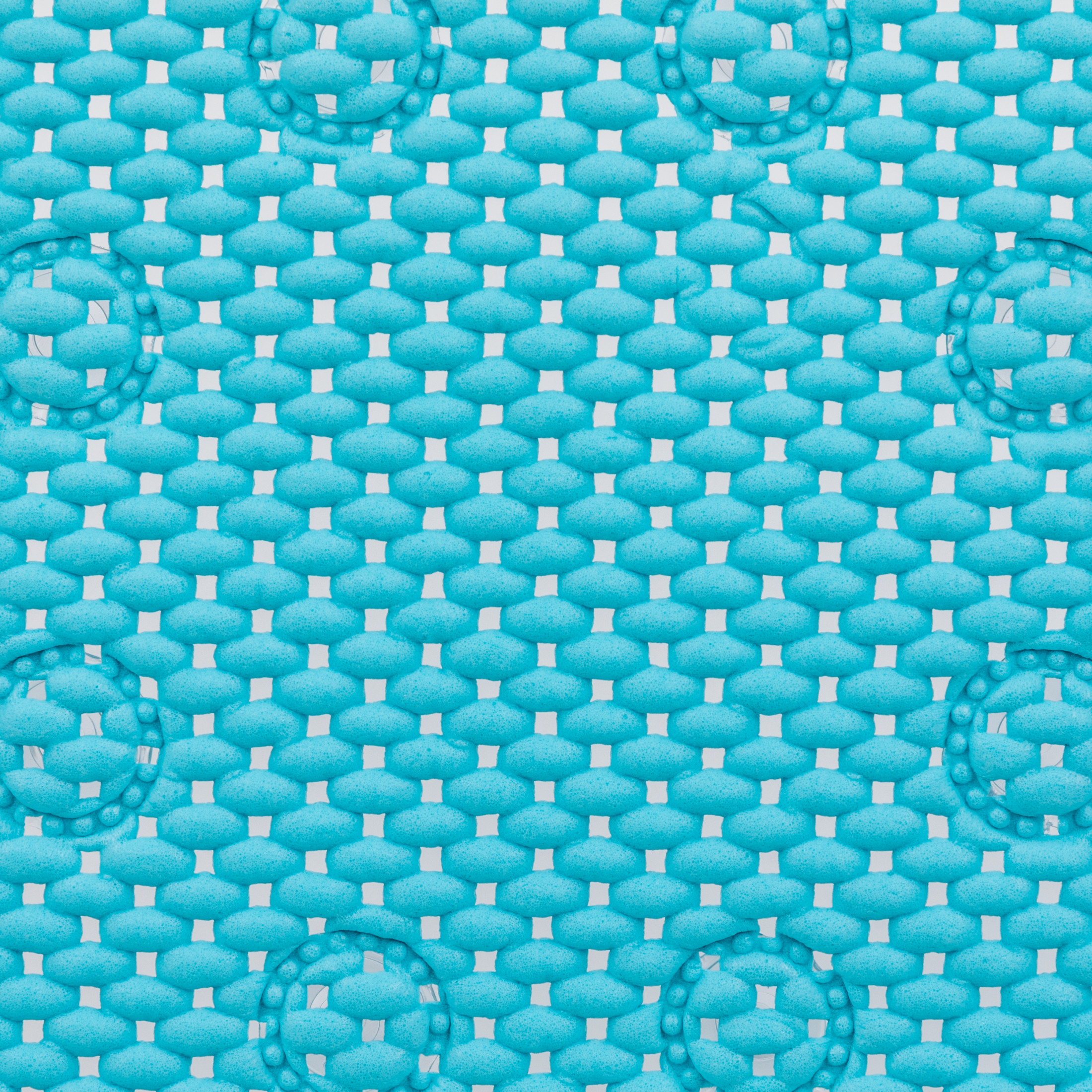 Mainstays Blue Cushioned Foam Bathtub Mat, 17" x 36" photo 3