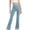 Light Blue, variant on Women's Flared Yoga Pants with Squat-Proof Fabric – Breathable Gym Leggings for Athleisure & Workouts Yellow L