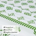 thumbnail image 2 of Green Floral Plaid Tablecloth 60×84 inch Spring Summer, Waterproof Rectangular Table Cloth Washable, Stain Resistant Cloth Table Cover for Party Picnic Dinner Decor (Green Floral Plaid), 2 of 6