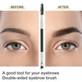 thumbnail image 4 of Unique Bargains 1pcs Soft Double Sided Eyebrow Brush Angled Eye Brow Brush Eyelash Extension Brush Silver Tone Black, 4 of 5