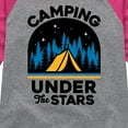 thumbnail image 3 of Instant Message - Camping Under The Stars - Toddler & Youth Girls Raglan Graphic T-Shirt, 3 of 5
