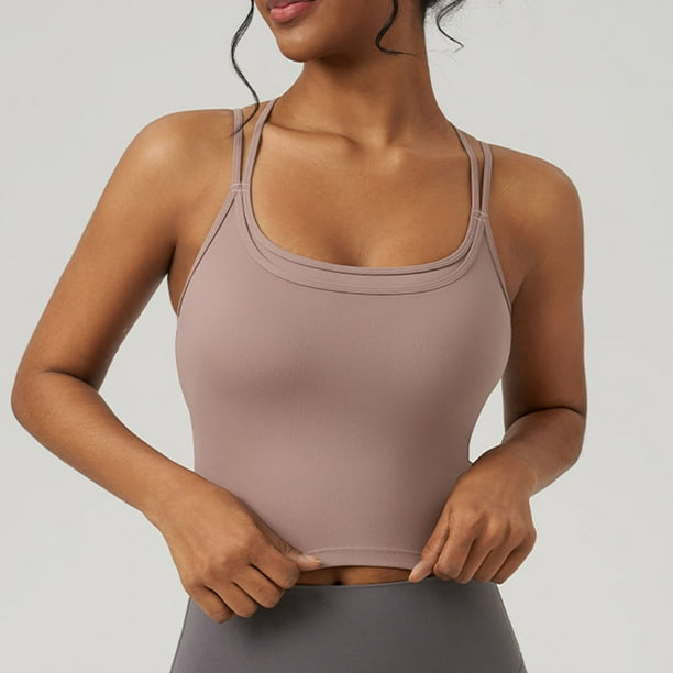 mfyjkho Camisetas Sin Mangas Para Gimnasio Para Mujer, Camisetas Sin Mangas De Cuello Redondo Para Mujer, Cómodas, Lisas, Informales, Regulares Tops Para Mujer Xl