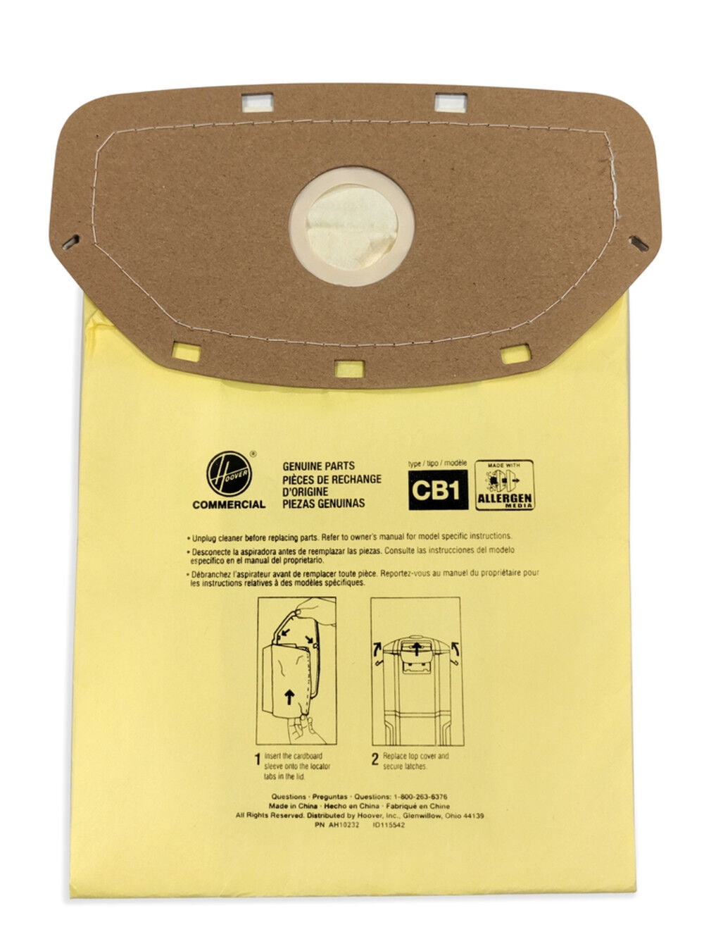 Hoover Vacuum Bag Yellow 10/Pack (AH10232)