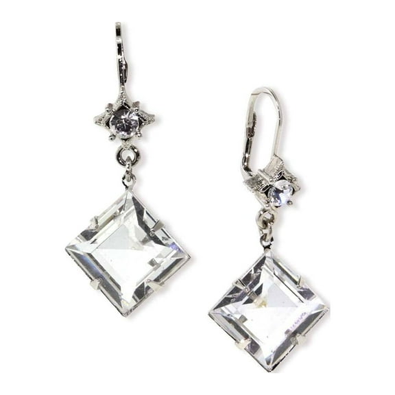 1928 Jewelry Crystal Austrian Drop Earrings