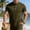 298#Army Green, variant on T Shirts for Mens Casual Button Down Solid Short Sleeve Fitted Summer Beach Shirts with Pocket Orange 3XL