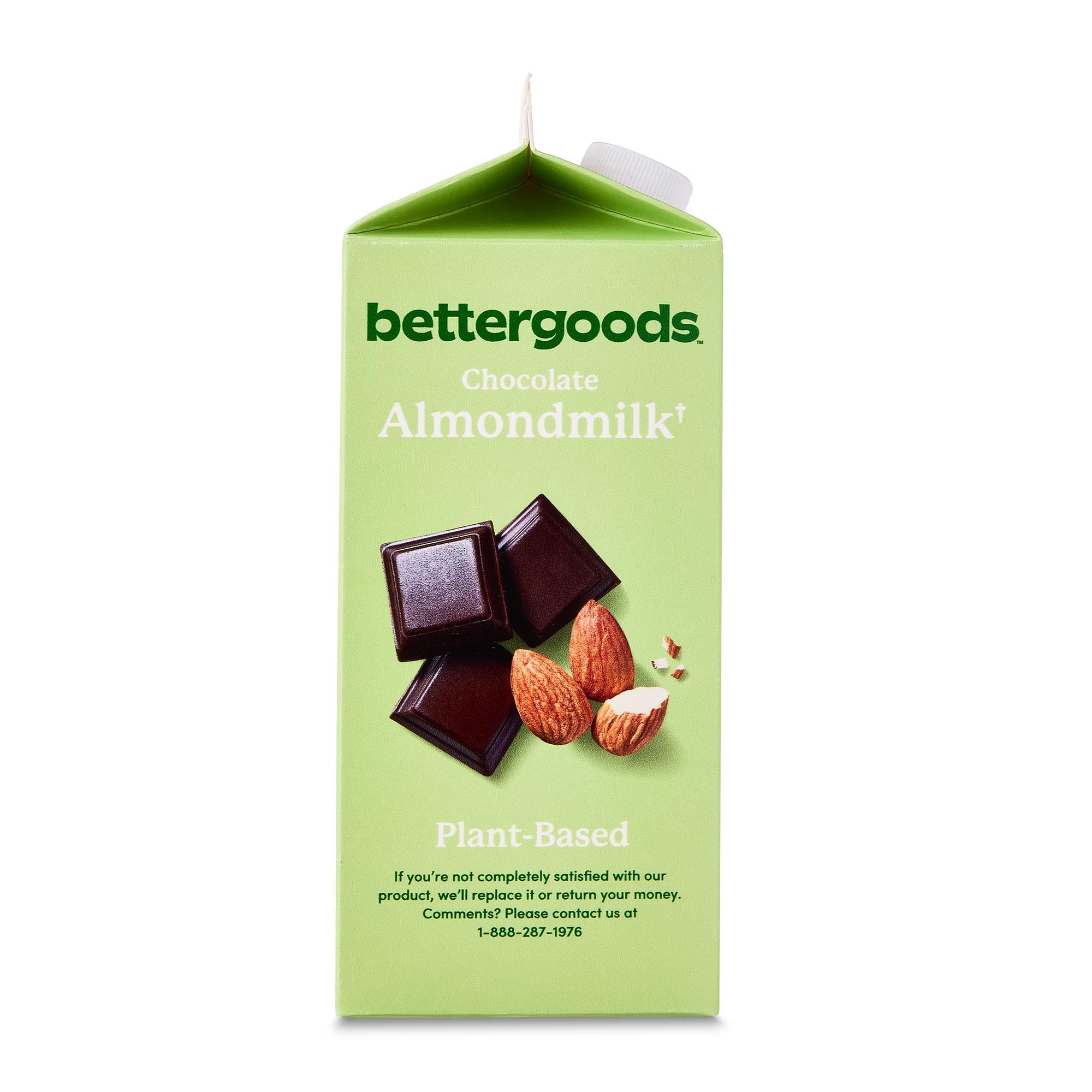 bettergoods Plant-Based Chocolate Almond Milk, Half Gallon