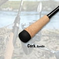 thumbnail image 4 of 4-Piece Travel Spinning Rod Medium Carbon Fiber Portable Fishing Rod with Cork Grip and Stainless Steel Guides for Outdoor Angling, 4 of 8